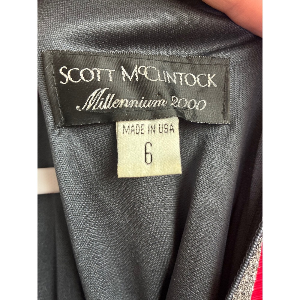 SCOTT MCCLINTOCK Millennium 2000 Beaded Tank Dress Maxi Skirt Gown Size 6 - Picture 5 of 11